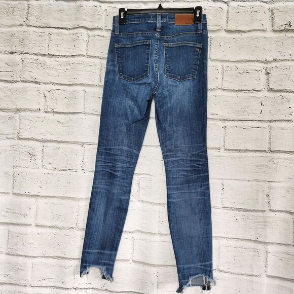 $128 MADEWELL Women 25 10" High-Riser Skinny Jeans in Hayes Wash #F4684 Rise - Picture 2 of 11
